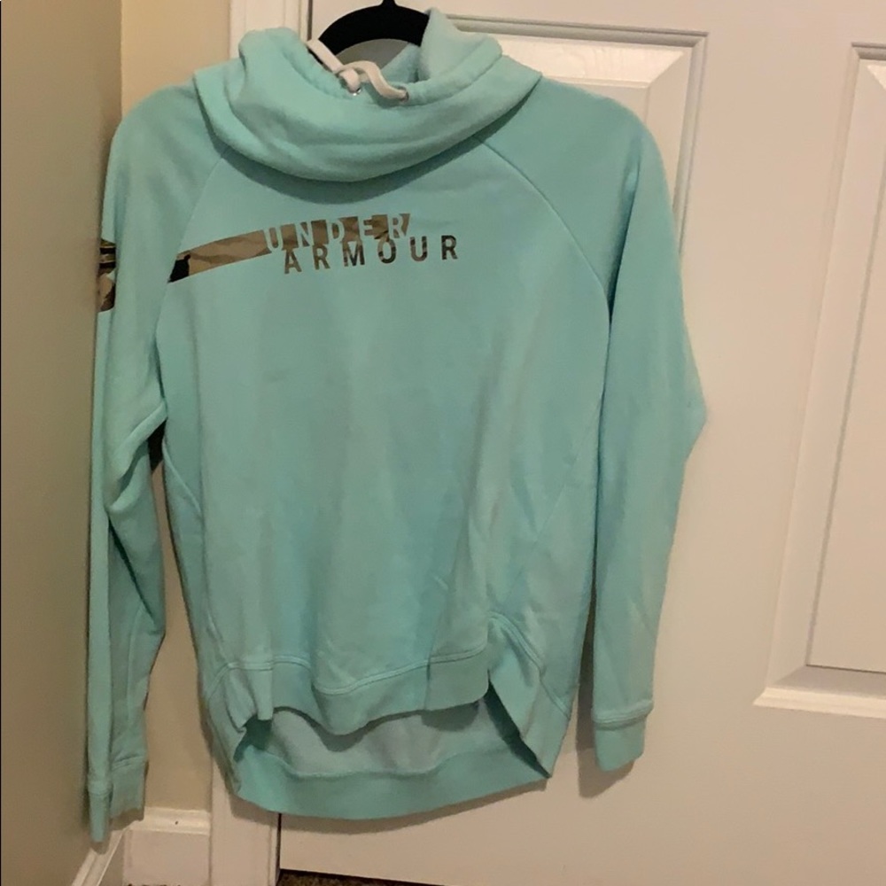 light blue under armour hoodie